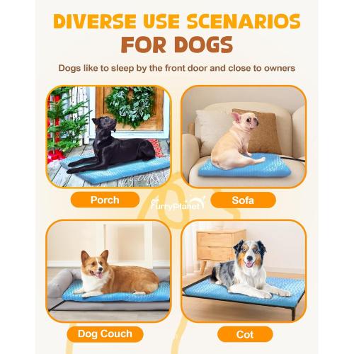 Blue Size Medium Upgrade Dog Cat Heating Pad with 2 Covers&840D Storage Bag,Adjustable Temperature Electric Pet Heating Pad with Timer,Waterproof Heated Bed Mat with Chew-Proof Cord,M