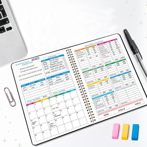 Budget Planner - Monthly Bill Organizer with Expense Saving Debt Notebook to to Take Control of Your Money, Undated Financial Planner/Budget Book, Start Anytime, A5(8.6x5.9 inches),100gsm Paper