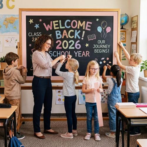 Fuutreo 65.6 ft Blush Pink Bulletin Board Borders