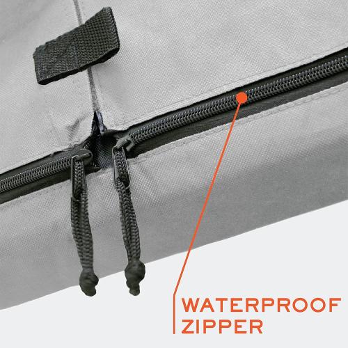 Outdoor TV Cover 80-85 inch - with Zipper, Weatherproof, Waterproof 360 Degrees Protection, Soft Non Scratch Interior - Gray