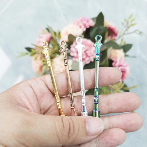Mini Spoon Metal Medicine Spoon Shovel,Mini Shovel Home Supplies Pendants Necklace (MULTICOLOR)