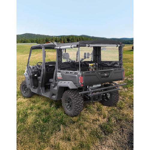 KEMIMOTO UTV Soft Cargo Camper Bed Cover Rack Compatible with Can-Am Defender & Defender Max 2016-2025 Rear Camper Top Canvas Cover Accessories