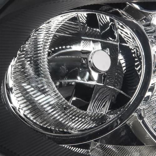 Pair Headlights Assembly set OE Style For 2008 2009 2010 2011 2012 2013 Nissan Rogue S SL SV Krom/2014 2015 Nissan Rogue Select S Replacement Halogen Headlamps Black Housing Clear Lens(LH&RH)