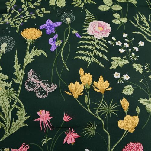 Yiran Queen Comforter Set 7 Piece, Dark Green Floral Bedding Set, Bed in a Bag Queen with Botanical Flowers Patterns, Soft Microfiber Complete Bedding Set with Sheets for All Season