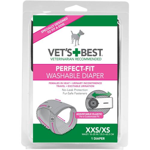 Vet's Best Washable Female Diaper - XXS/XS