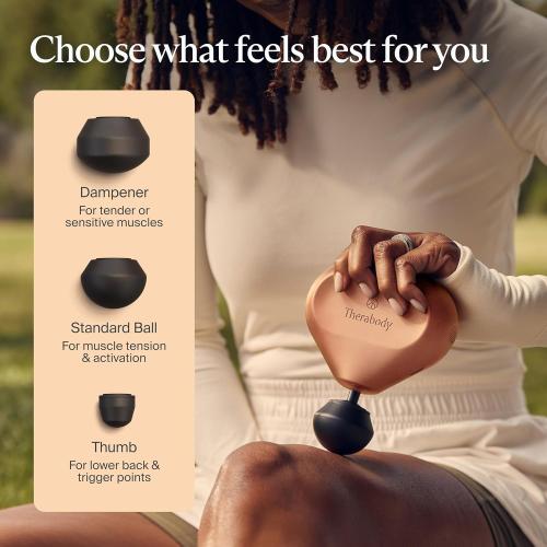 .TheraGun Mini (3rd Generation) by Therabody – Ultra-Portable Massage Gun and Travel Essential for Fast, Effective Pain and Tension Relief Anywhere (Desert Rose)