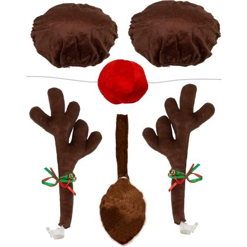 Red Co. Reindeer Antlers Christmas Kit Products (Full Kit with Ear Mirror Covers)