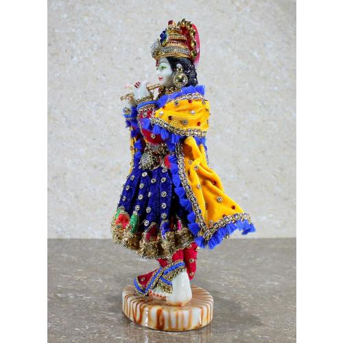 Size 11 eSplanade Hand-Carved God Kishan Krishna Murti Idol Statue Sculpture - 11 Inches - Resin