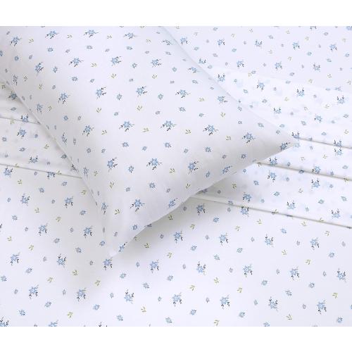 RUVANTI 100% Cotton Sheets Queen Size Set, 4 Pieces, Soft & Breathable Percale Weave Bedding, Deep Pocket 16, Hotel Standard, Crisp Cool Feeling, Durable, Perfect Floral Bed Sheet, Phulkari