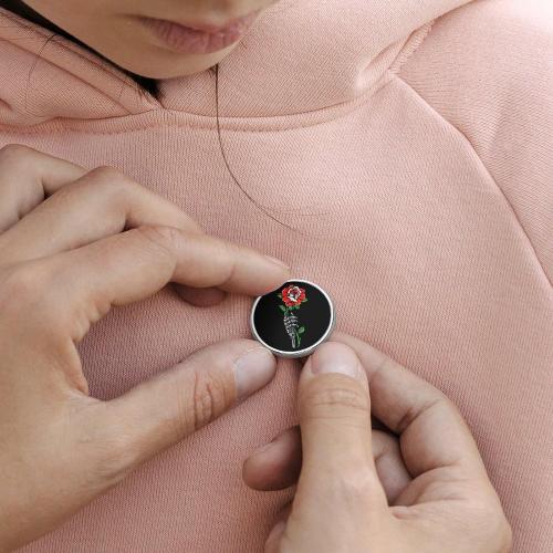 EUGENEHW Round Badge Brooch Pins for Men Womens Button Badges Brooch Badge for Hats Jackets Shirts Tie