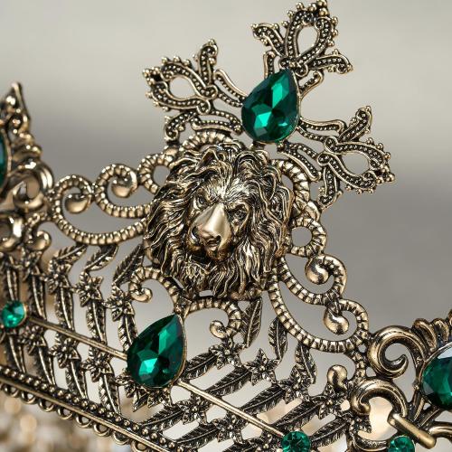 SWEETV King Crown for Men, Men's Tiara Prince Diadem, Royal Medieval Hair Accessory for Cosplay Birthday Prom Halloween