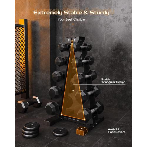 Dumbbell Rack Stand Only, Weight Rack for Dumbbells Compact A-Frame Home Gym Space Saver (480/800 LBS Weight Capacity, 2025 New Version)
