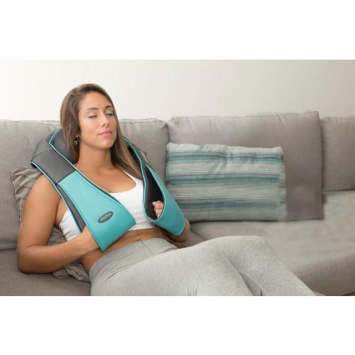 InvoSpa Shiatsu Neck and Back Massager with Heat - Deep Kneading Pillow for Massage - Electric Full Body Massager