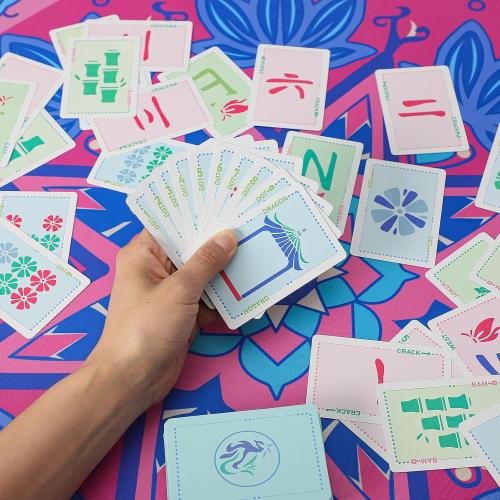 160-Piece American Mahjong Playing Cards Set, Includes Manual, Storage Box, Dice, Chips & Wind Indicator – Portable, Travel-Friendly