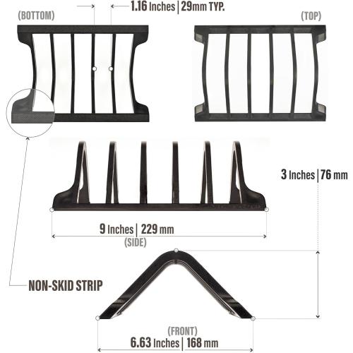 Prosumer's Choice Universal Charging Rack Organizer - Multi Device Stand Holds 5 Tablets or Smartphones - Desktop Tablet Holder and Storage Station - Compact Tech Organizer Dock for Home or Office