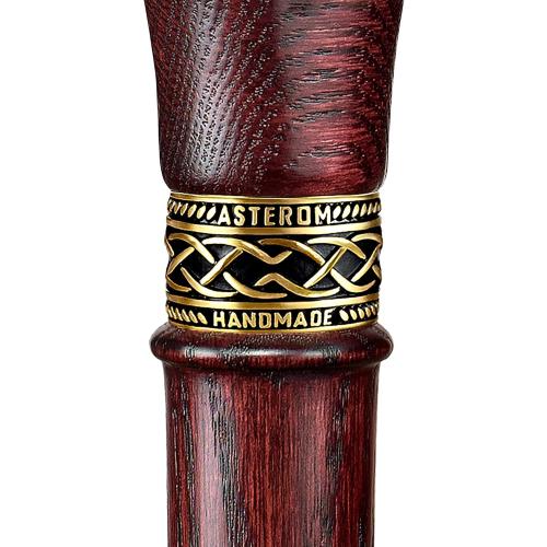 Asterom Handcrafted Walking Cane - Ergonomic, Wooden - Canes for Men - Walking Sticks for Seniors, Unique, Wood