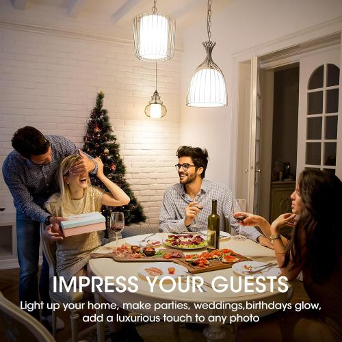 LED Edison Light Bulbs, 12Pcs Vintage 6 Watt, Equivalent 60W Incandescent Light Bulbs, E26 Medium Base Dimmable Decorative Antique Filament Light Bulbs with 90  CRI, Cool White 4000K