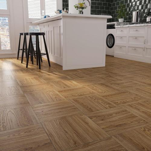 Stickyart Honey Oak Wood Vinyl Flooring Peel and Stick Floor Tiles 36x6 18 PCS Waterproof Waterproof Tile Sticker Vinyl Flooring Self Adhesive Wood Plank Floor Tile for Kitchen Bedroom Living Room