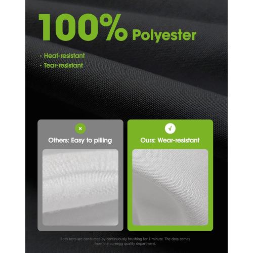 Pureegg Rectangle Table Cloth 60 x 84 – Durable Polyester Tablecloth Offers Reusable & Washable Protection, Ideal for Outdoor Party, Picnic, Wedding, Banquet and Birthday, 1 Pack, Black