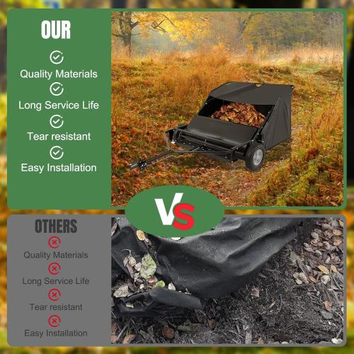 Upgraded 48388 Hopper Bag Assembly, Lawn Bag Fit for agri-Fab 42 Tow Lawn Sweeper Parts, Leaf Sweeper Bag Replacement for 45-0320 Lawn Sweeper