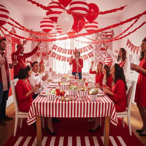 Zopeal 50 Count Red and White Striped Ice Cream Cups Disposable 9 oz Ice Cream Bowls Paper Race Car Birthday Christmas Party Supplies Snack Cups Sundae Picnic Dessert Yogurt Bowls for Food