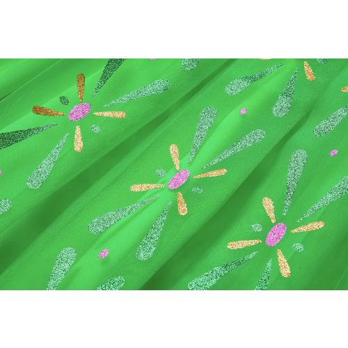 Girls Princess Costume Dress up Green, with Accessories，120