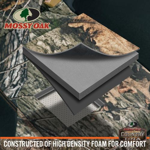 Mossy Oak Low Back Camo Full Size Bench Seat Covers, Universial Fit, Fit Most Rear Seats - Made with Premium Rip-Stop Oxford Fabric - Official Licensed Product