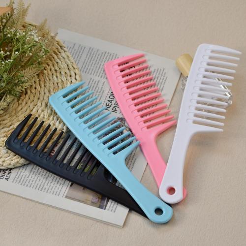 MODENGKONGJIAN 4PCS Wide Tooth Detangling Comb, Large Hair Styling Comb for Curly, Wet, Long Hair (Multi-colored, Polypropylene, Handgrip)
