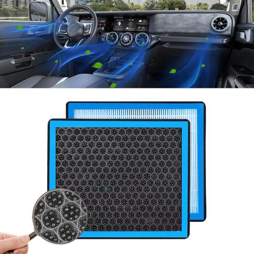 Cabin Air Filter, CF10285 Activated Carbon Air Filter to Adsorb PM2.5 Replacement, HEPA Air Conditioner Cabin Filter for Toyota 4Runner Highlander RAV4 Camry Corolla Sequoia Sienna Avalon