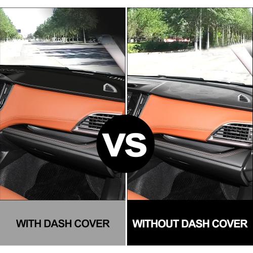 Dashboard Cover Mat for Subaru 2020 2021 2022 2023 2024 2025 Outback Accessories Black Flannel Material Anti-Slip Dash Cover Mat Sunshade Glare UV Rays Protector