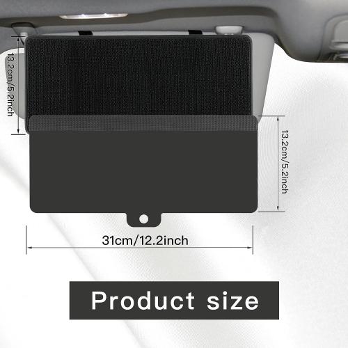 Sun Visor Extender for Car, Upgraded Polarized Car Sun Visor Extender with PC Lens, Velcro Design Convenient Adjustment Position, Filtering Glare, UV Rays for Safe Driving, Universal for Cars, SUV