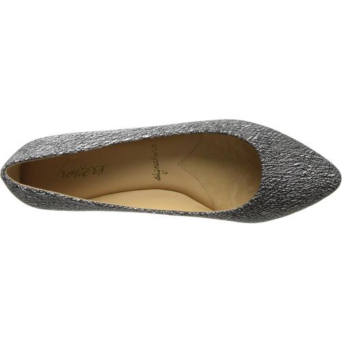 Size 6.5 Black Metalic Trotters Women's Estee Ballet Flat