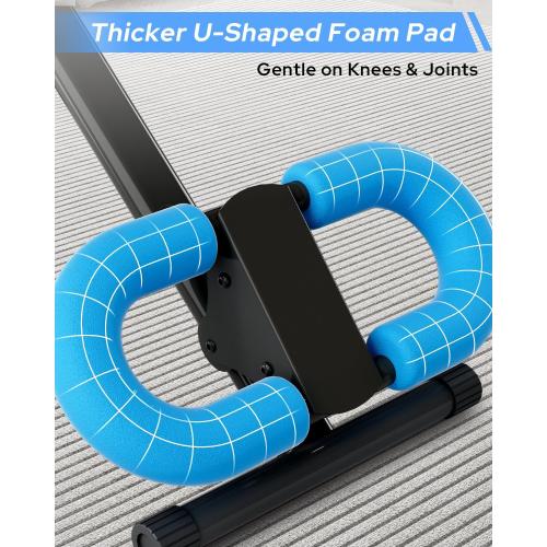 AB Machine Ab Workout Equipment, Adjustable Ab Trainer Machine for Abs Workout at Home Gym, Foldable, Knee Protection