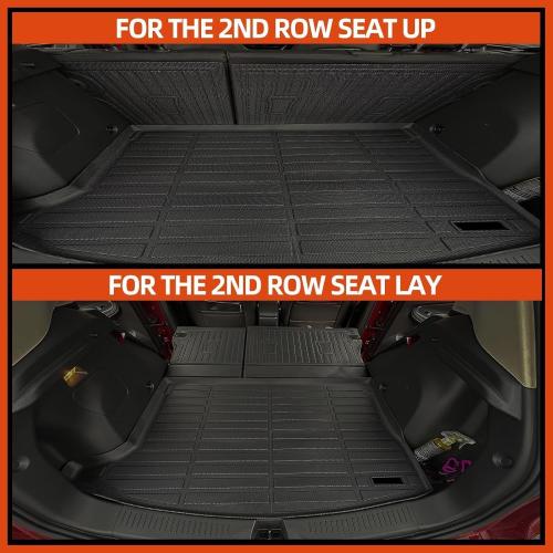 All Weather Floor Mats Fit for Ford Explorer (6 Seats) 2020-2025 Floor Mats & Cargo Mat with Backrest Mats & 2nd Row Backrest Mats Replacement for Ford Explorer Accessories