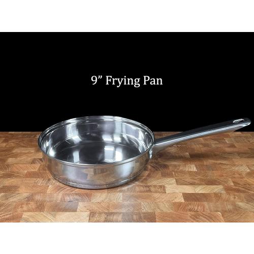 Concord Cookware 7-Piece Stainless Steel Cookware Set, includes Pots and Pans