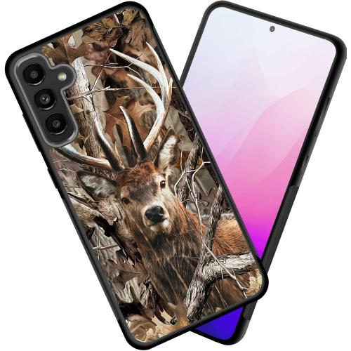 for Galaxy S25 Plus Case,Slim Anti-Scratch Tire Anti-Skid Edges Shockproof TPU Back Protective Cover Case for Samsung Galaxy S25 Plus 6.7 inch 2025,Camo Forest Deer