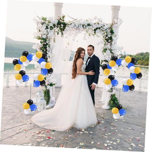 Generic 1set Balloon Arch Kit Round Frame and Water Fillable Bases Easy to Assemble Stand for Party Decorations Wedding and Events Reusable Holders