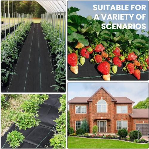 Weed Barrier Landscape Fabric, 3 x 50FT Heavy Duty Weed Blocker Garden Ground Cover Fabric Control Mat, Woven Mulch Fabric for Landscaping Driveway 3.2 OZ