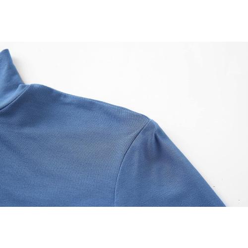 Size small Active USA Lightweight Mock Turtleneck Crop Tops Long Sleeve Casual Base Layer for Women