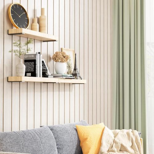 Heavy Duty Metal Shelf Brackets 6-Inch, Set of 4, Modern Black Matte Finish, 1/5 Thick Steel, Easy-to-Install, Strong Support for Shelves, Versatile & Stylish