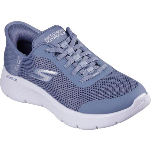 Size 7.5 womens color grey and light blue Skechers Women's Low-top Sneakers