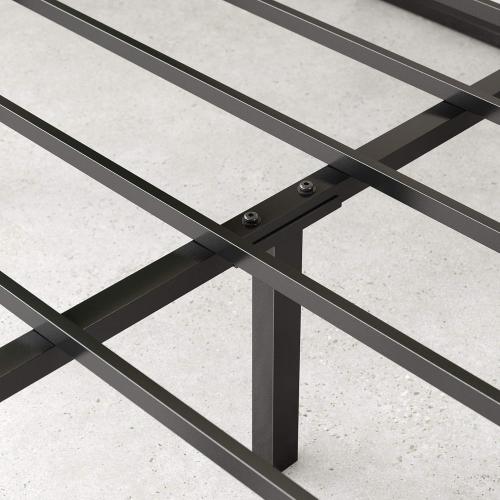 ZINUS Lorelei 14 Inch Metal Platform Bed Frame, Mattress Foundation with Steel Slat Support, No Box Spring Needed, Easy Assembly, Queen, Black