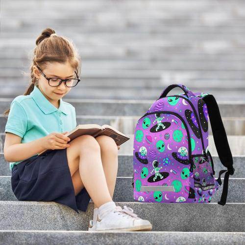 Cute Astronauts Alien Space Backpacks for Girls Boys