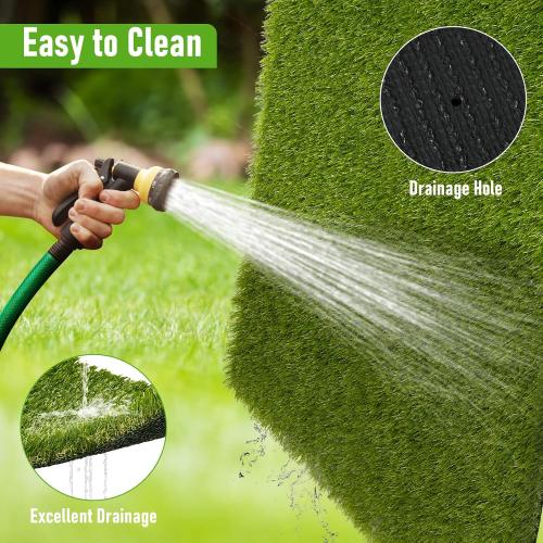 Artificial Grass Outdoor, 5x8 Ft Realistic Artificial Turf Grass Rug, Large Fake Grass for Dogs Indoor Outdoor Garden Lawn Landscape Patios Decoration