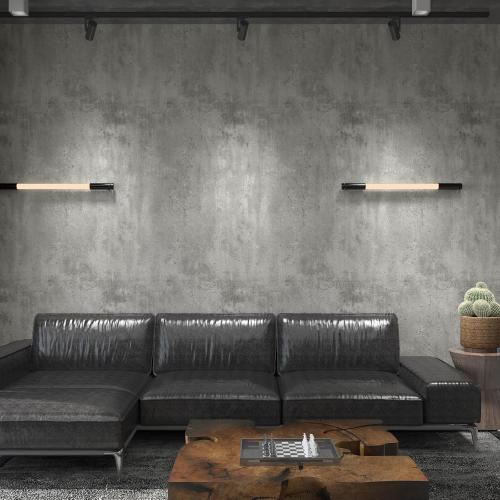 Light Grey Concrete Wallpaper Peel and Stick Matte Texture Limestone Contact Paper Self Adhesive Removable Waterproof Industrial Style Wall Stickers for Bathroom Kitchen Cabinets 17.7x118