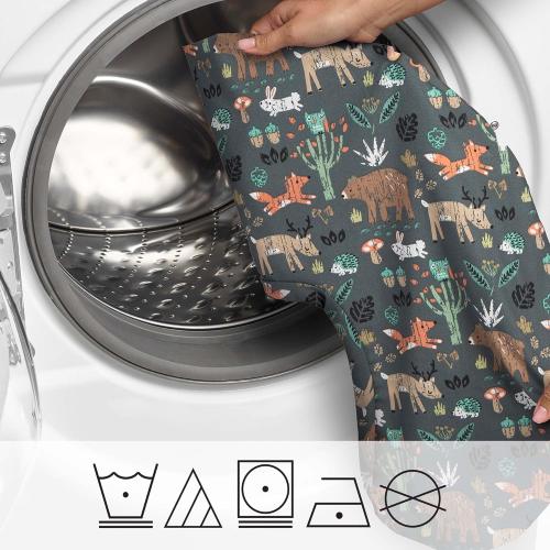 Color Green Boppy Original Nursing Pillow, Green Forest Animals, Ergonomic Nursing Essentials for Bottle and Breastfeeding, Firm Fiber Fill, with Removable Pillow Cover, Machine Washable