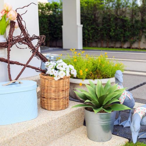 BANNINEO Artificial Agave Succulent Plant 18 Inches, 100% Natural Looking Artificial Greenery Plant Tall Faux Succulent Agave, Artificial Plant for Indoor Outdoor Decor