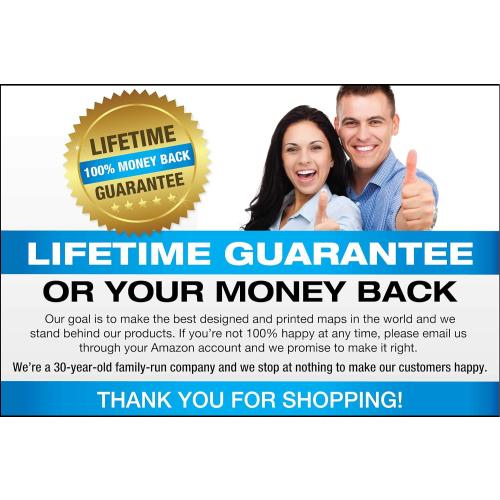 Laminated World Odyssey Map Poster | Executive Style Map | Includes The Most Legible Location Labels | 36” x 24” | Shipped Rolled in a Tube, Not Folded | Great for The Home or Classroom