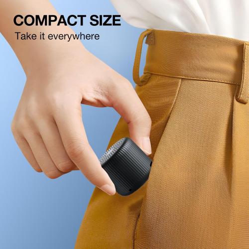 White Noise Machine Baby Portable Sound Machine,LEICEX Travel Sound Machine,15 Non-Looping Sound Timer and Memory Play, Mini White Noise Machine for Sleeping Office Travel （Black）