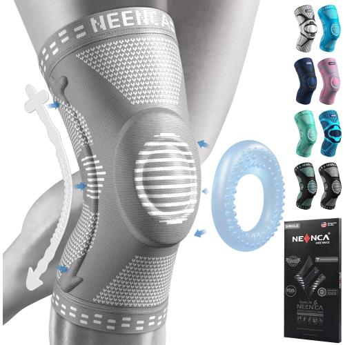 NEENCA Professional Knee Brace for Women/Men, Knee Support with Patella Pad & Side Stabilizers, Compression Knee Sleeve for Knee Joint Pain, Meniscus Tear, ACL, PCL, Runner, Workout - FSA/HSA Approved